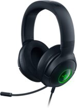 Razer Kraken V3 X Wired USB Gaming Headset: Lightweight Build - Triforce 40mm Drivers - HyperClear Cardioid Mic - 7.1 Surround Sound - Chroma RGB Lighting - Black (Renewed)