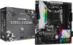 ASRock B450M STEEL LEGEND Socket AM4/ AMD Promontory B450/ DDR4/ Quad CrossFireX/ SATA3&USB3.1/ M.2/ A&GbE/ MicroATX Motherboard