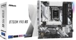 ASRock B760M Pro RS Motherboard DDR5 7200MHz HDMI DisplayPort eDP PCIe Gen5 (Graphics) 14th 13th 12th Gen Intel Core Processors LGA1700 192GB