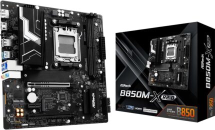 ASRock B850M-X WiFi R2.0 Micro-ATX AM5 Motherboard, AMD Ryzen 9000/8000/7000 Support, DDR5 8200+ OC, PCIe 5.0, WiFi 6E, 2.5G LAN, 6+1+1 Power Phase