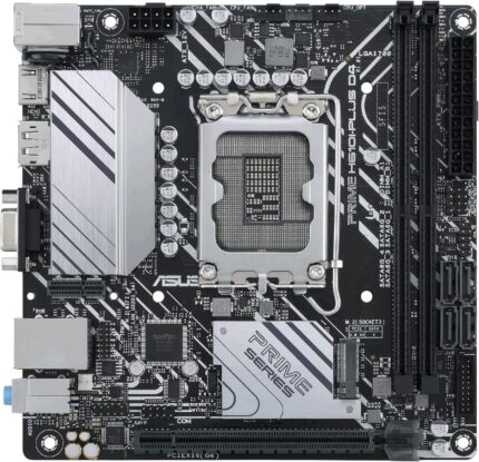 ASUS PRIME H610I-PLUS D4 LGA 1700(Intel 12th Gen&Intel vPro)mini ITX Motherboard(PCIe 4.0,DDR4,USB 3.2 Gen 1 Type-A,1Gb Lan,DP/HDMI/D-Sub,V-M.2(E),Q-LED,Mono-out header with amp IC,SPI TPM header)