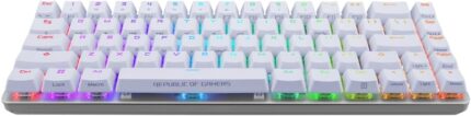 ASUS ROG Falchion Ace Compact White Gaming Keyboard, NXRD Mechanical switches, Per-Key RGB LEDs, USB 2.0 (TypeC to TypeA), Programmable Keys, White