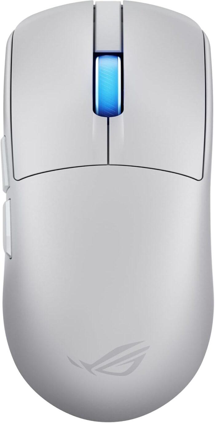 ASUS ROG Harpe II Ace Wireless Esports Gaming Mouse – 2025, Pro-Tested, Right-Handed, 48g Lightweight, Tri-Mode Connectivity, 42K DPI, 8K Polling, 101Hr Battery, Web-Based Tool, PC/Mac Support - White