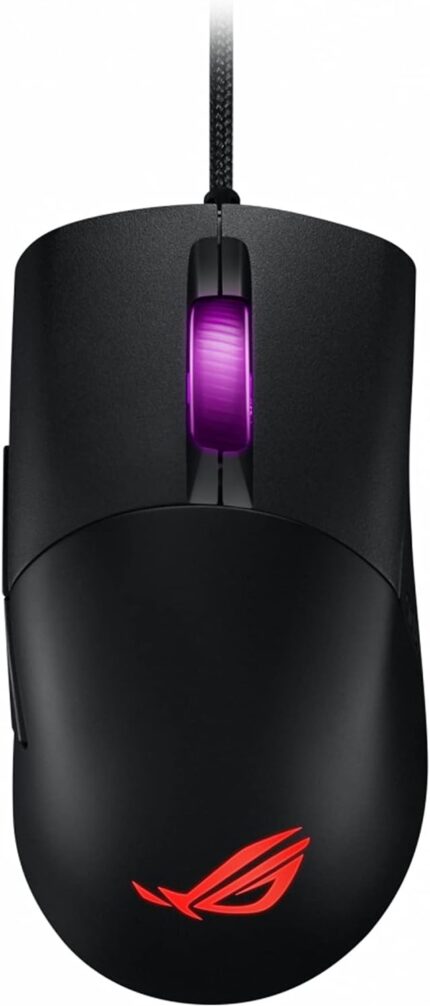 ASUS ROG Keris Ultra Lightweight Wired Gaming Mouse | Tuned ROG 16,000 DPI Sensor, Hot-Swappable Switches, PBT L/R Keys, Swappable Side Buttons, ROG Omni Mouse Feet, ROG Paracord & Aura Sync RGB,Black