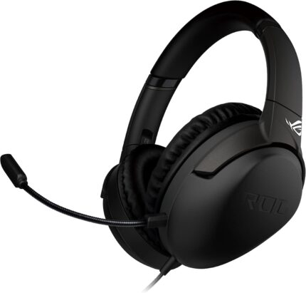 ASUS ROG Strix Go Core Wired Gaming Headset | 3.5mm Connector | Lightweight Design | Over-Ear Headphones for PC, Mac, Nintendo Switch, and PS4, Black, Standard