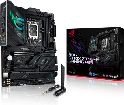ASUS ROG Strix Z790-F Gaming WiFi 6E LGA 1700(Intel 14th&13th &12th Gen) ATX gaming motherboard(16 + 1 power stages,DDR5,four M.2 slots, PCIe 5.0,WiFi 6E,USB 3.2 Gen 2x2 Type-C with PD 3.0 up to 30W)