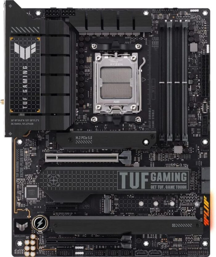 ASUS TUF Gaming X670E-PLUS WiFi 6E Socket AM5 (LGA 1718) Ryzen 7000 ATX Gaming Motherboard(16 Power Stages, PCIe® 5.0, DDR5 Memory, Four M.2 Slots,2.5 Gb LAN,USB 4, Aura RGB Lighting) (Renewed)