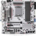 ATX W680 12-Bay NAS Motherboard, Supports 12th/13th/14th Gen Processor, LGA1700 Socket,10G+2.5G RJ45 Ports,U-DIMM DDR5 ECC,PCIe 5.0x16/PCIe 4.0x8,3X M.2,HD+DP+Type-C Display