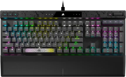 CORSAIR K70 MAX RGB Magnetic Mechanical Wired Gaming Keyboard – MGX Adjustable Switches, Simultaneous SOCD and Rapid Trigger, PBT Double-Shot Keycaps, Sound Dampening, 8000Hz Polling, QWERTY NA, Black