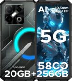 DOOGEE Blade GT Play 5G Rugged Smartphone Unlocked with RGB LED Light Effect,Rugged Phone 6.72" FHD+ 120Hz,6nm D7025 CPU,20GB+256GB, 10.5 mm Ultra-Thin Gaming Phones,5800mAh/50MP AI Camera/NFC