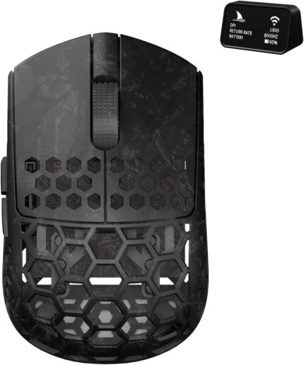 Darmoshark M5Air Mini Wireless Gaming Mouse,Tri-Mode 8K/Bluetooth Mouse Up to 30000DPI,PAW3950 Optical Sensor Lightweight 31g,5 programmable Button,Computer Mouse for Laptop,PC,Mac