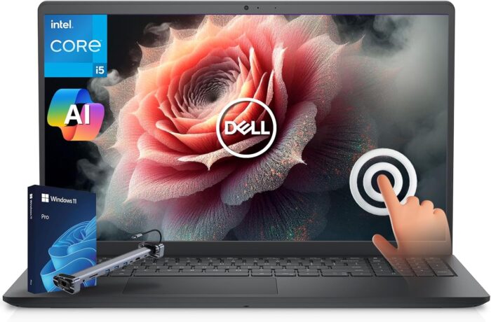 Dell Inspiron 15 3530 Touch Screen Laptop,15.6" FHD Business Laptop, Intel Core i5-1334U, 64GB Ram & 2TB SSD, Lifetime Win 11 Pro with 2 in 1 Expansion Dock and Laptop Stand