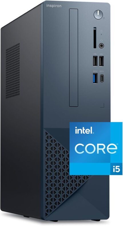 Dell Inspiron 3030s Small Desktop - Intel Core i5-14400 Processor, 16GB DDR5 RAM, 512GB SSD, Intel UHD 730 Graphics, Windows 11 Home, Onsite Migrate Support - Mist Blue
