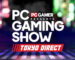 a header image reading pc gamer presents pc gaming show tokyo direct