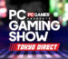 a header image reading pc gamer presents pc gaming show tokyo direct