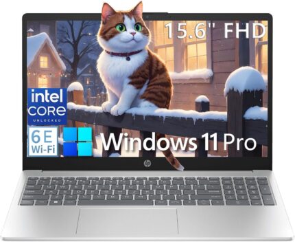 HP 15.6" FHD Laptop Computer for Home Business Student, Intel Processor (Beat i3-1115G4), 32GB DDR4 RAM, 1TB PCIe SSD, WiFi 6E, Bluetooth 5.3, Type-C, Webcam, Numeric Keypad, Silver, Windows 11 Pro