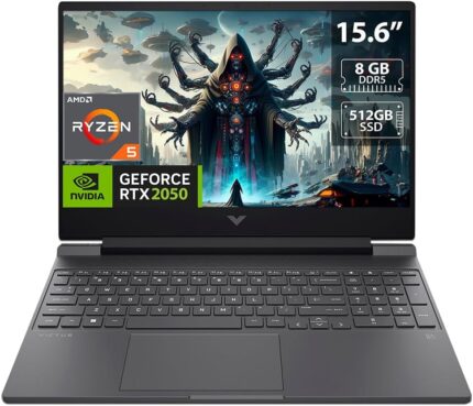 HP - Victus 15.6" Gaming Laptop - AMD Ryzen 5 7535HS - 8GB Memory - NVIDIA GeForce RTX 2050-512GB SSD - Mica Silver