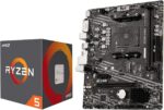 INLAND AMD Ryzen 5 4500 Unlocked Desktop Processor with MSI A520M-A PRO Gaming Motherboard (AMD AM4, DDR4, PCIe 4.0, Micro-ATX),