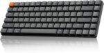 Keychron K3 Version 2, 84 Keys Ultra-Slim Wireless Bluetooth/USB Wired Mechanical Keyboard with White LED Backlit, Low-Profile Keychron Mechanical Brown Switch Compatible with Mac Windows