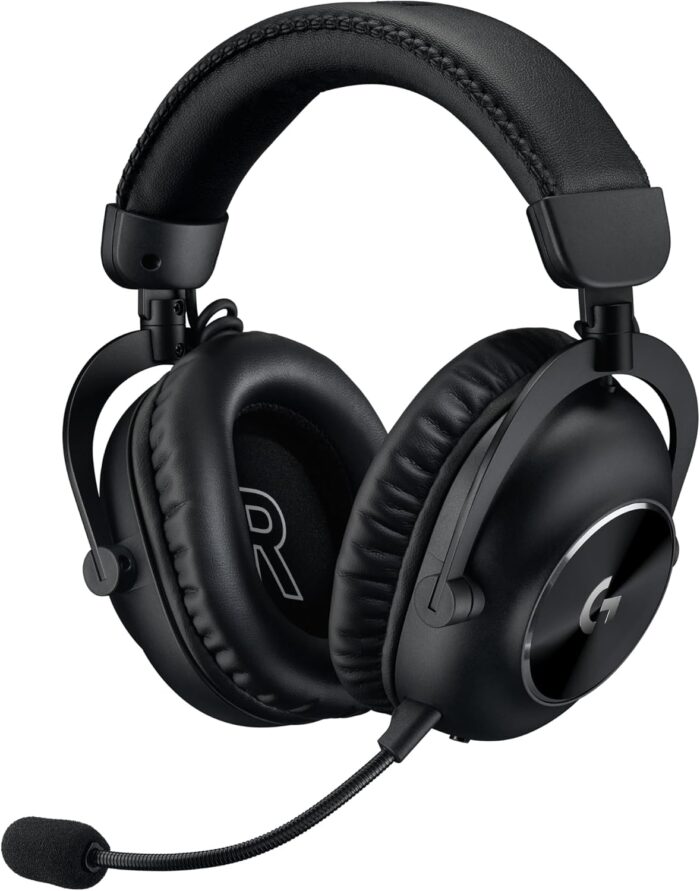 Logitech G PRO X 2 Lightspeed Wireless Gaming Headset: Wireless Gaming Headphones with Mic, 50mm Graphene Drivers, 2.02.0—7.1 Surround, Bluetooth/USB/3.5mm Aux, for PS4/PS5/PC/Nintendo Switch - Black