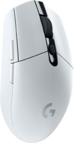 Logitech G305 LIGHTSPEED Wireless Gaming Mouse, Hero 12K Sensor, 12,000 DPI, Lightweight, 6 Programmable Buttons, 250h Battery Life, On-Board Memory, PC/Mac - White
