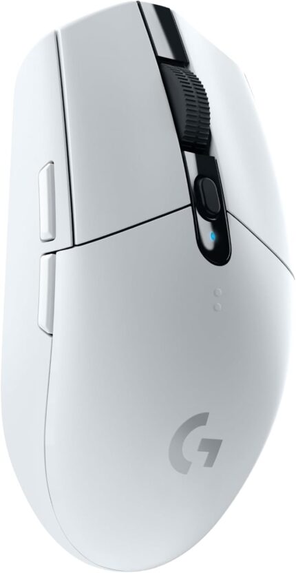 Logitech G305 LIGHTSPEED Wireless Gaming Mouse, Hero 12K Sensor, 12,000 DPI, Lightweight, 6 Programmable Buttons, 250h Battery Life, On-Board Memory, PC/Mac - White