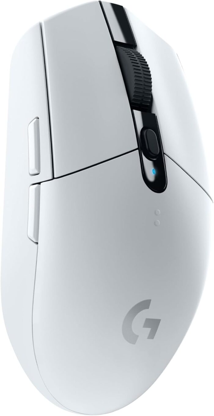 Logitech G305 LIGHTSPEED Wireless Gaming Mouse, Hero 12K Sensor, 12,000 DPI, Lightweight, 6 Programmable Buttons, 250h Battery Life, On-Board Memory, PC/Mac - White