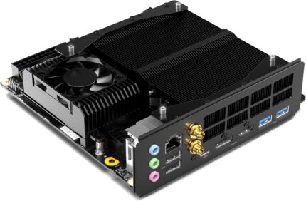 MINISFORUM BD790i X3D Motherboard AMD Ryzen 9 7945HX3D(16C/32T) Gaming Mini PC Without RAM/SSD/OS, 2xDDR5 SODIMM Slots, 2xPCIe5.0 SSD, M.2 2230 Key E Slot, HDMI+DP+USB-C Triple Video Outputs Computer