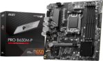 MSI PRO B650M-P V1 Motherboard, Micro-ATX - Supports AMD Ryzen 9000/8000 / 7000 Series Processors, AM5 - DDR5 Memory Boost 6000+MHz/OC, 1 x PCIe 4.0 x16, 2 x M.2 Gen4, 2.5G LAN