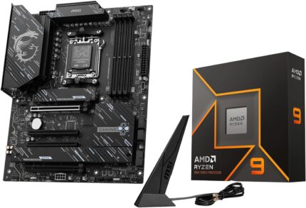 Micro Center AMD Ryzen 9 9950X CPU Processor with MSI X870 Gaming Plus WiFi Motherboard (ATX, AM5, DDR5, PCIe 5.0 x16, M.2 Gen5, Wi-Fi 7, 5G LAN)