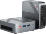 Mini PC Intel CPU N150(up to 3.6GHz), 16GB DDR4 512GB PCIe M.2 NVMe SSD Micro Gaming PC, Mini Desktop Computer 4K Dual Display, 1000M RJ45/HDMI/DP/USB 3.0, WiFi 5/BT 5, Fit Office Home School