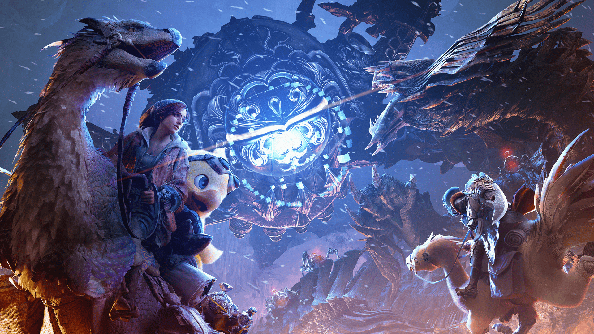 The hunter and Alma face a looming Omega Planetes in Monster Hunter Wilds' Title Update 3.