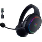 Razer Barracuda X Chroma Wireless Gaming Headset: 2.4GHz Wireless & Bluetooth - Lightweight - Chroma RGB - 40mm Drivers - Cardioid Mic - 70 Hr Battery - for PC, Mac, PS5, Switch 2, Smartphone - Black