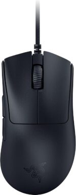 Razer DeathAdder V3 Wired Gaming Mouse: 59g Ultra Lightweight - Focus Pro 30K Optical Sensor - Fast Optical Switches Gen-3-8K Hz HyperPolling-6 Programmable Buttons -Ergonomic -Speedflex Cable- Black