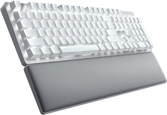 Razer Pro Type Ultra Wireless Mechanical Keyboard: Silent, Linear Switches - Ergonomic Design - HyperSpeed Technology - Connect up to 4 Devices - Fully Programmable Keys & Smart Controls