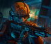 Black Ops 7 weapon prestige attachments and weekly challenges: A group of soldiers sneaking through a dark corridor with weapons at the ready.