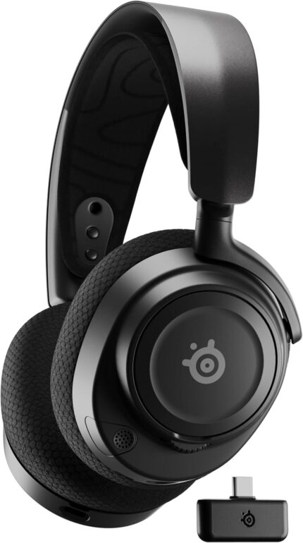 SteelSeries Arctis Nova 7 Wireless Gaming Headset Multi-Platform, Simultaneous Wireless 2.4GHz & Bluetooth, Comfort Design - Fast Charging, Headphone for PC Computers, PS, PS4, PS5 Switch (Renewed)