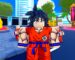 A close up of a Dragon Ball Z inspired avatar from Anime Eternal, a Roblox brawler.