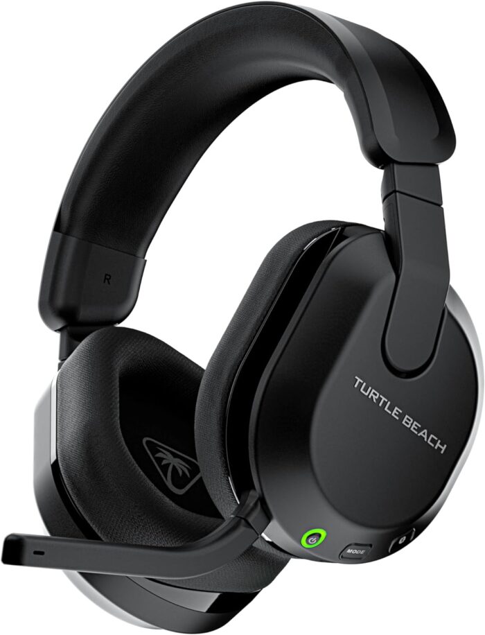 Turtle Beach Stealth 600 Wireless Multiplatform Amplified Gaming Headset for PC, PS5, PS4, & Mobile – Bluetooth, 80-Hr Battery, Noise-Cancelling Flip-to-Mute Mic, Waves 3D Audio –Black