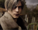 Leon from Resident Evil 4 doing the smoulder among a run-down village.